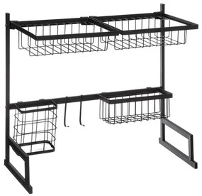 Διώροφη Πιατοθήκη 5Five με χώρο για 9 πιάτα και διαστάσεις 58x30x51.5cm