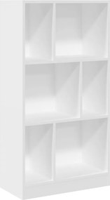 vidaXL Βιβλιοθήκη Λευκή 57x28,5x107,5 εκ. από Επεξεργασμένο Ξύλο