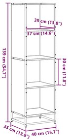 ΒΙΒΛΙΟΘΗΚΗ ΧΡΩΜΑ SONOMA ΔΡΥΣ 40X35X139 ΕΚ. ΜΟΡΙΟΣΑΝΙΔΑ 849125