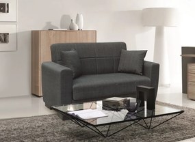 ANIMA DARK GREY ΥΦΑΣΜΑ 2ΘΕΣΙΟΣ ΚΑΝΑΠΕΣ/ΚΡΕΒΑΤΙ ΜΕ ΑΠΟΘ.ΧΩΡΟ 150Χ80Χ75εκ. ZITA PLUS 150Χ80Χ75εκ. ΚΡΕΒ.125Χ100