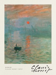 Αναπαραγωγή Sunrise - Claude Monet, (30 x 40 cm)