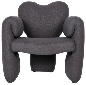Πολυθρόνα HARTT C9777.01 Γκρί Teddy Ύφασμα 84x74x87Yεκ. 84x74x87 εκ.