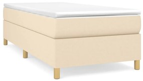 Πλαίσιο Κρεβατιού Boxspring Κρεμ 80 x 200 εκ. Υφασμάτινο - Κρεμ