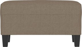 vidaXL Πάγκος Taupe 70 x 35 x 41 εκ. Υφασμάτινος
