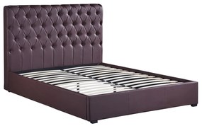 Κρεβάτι ARABIS Καφέ PU (Στρώμα 150x200cm)
