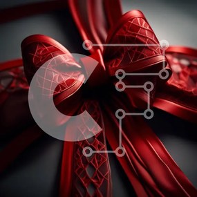 Intra Συλλεκτικό Ξύλινο Παζλ Plywood 4mm - Εορταστικό δώρο με έναν όμορφο κόκκινο φιόγκο Σε Ξύλινο Κουτί - Διαστάσεις: 10x10 cm – 25 κομμάτια