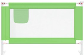 vidaXL Μπάρα Κρεβατιού Προστατευτική Πράσινη 120 x 25 εκ. Υφασμάτινη