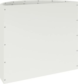 vidaXL Γλάστρα Λευκό 60 x 30 x 50 εκ. Ατσάλι