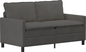 vidaXL Σετ Καναπέ 2 pcs Σκούρο Γκρι Ύφασμα