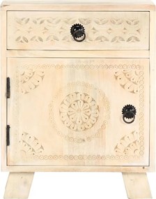 vidaXL Κομοδίνο 40x30x50 εκ. από Μασίφ Ξύλο Μάνγκο