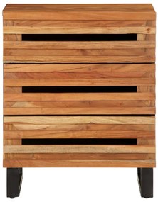 vidaXL Κομοδίνο 50x34x62 εκ. από Μασίφ Ξύλο Ακακίας