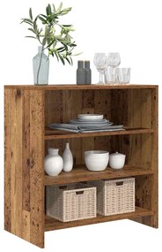 vidaXL Πλαϊνό γραφείο Καφέ 70 x 41 x 75 εκ. Επεξεργασμένο ξύλο