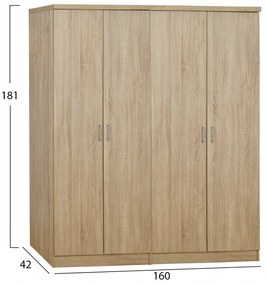 ΣΕΤ 2 ΤΜΧ ΝΤΟΥΛΑΠΑ 4ΦΥΛΛΗ SONAMA 160X42X181 HM11350.02