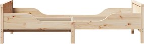 vidaXL Σκελετός Κρεβατιού Καφέ 80 x 200 cm Επεξεργασμένο ξύλο