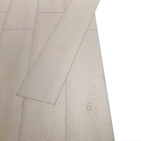 vidaXL Πλάκες Δαπέδου 18 pcs Λευκός 5,26 τ.μ. PVC