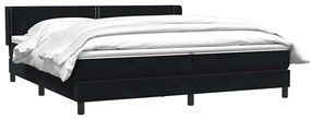 vidaXL Box Spring Κρεβάτι με στρώμα Σκούρο πράσινο 80x210 cm Velvet