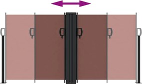 vidaXL Σκίαστρο Πλαϊνό Συρόμενο Καφέ 120 x 600 εκ.