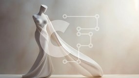 Intra Συλλεκτικό Ξύλινο Παζλ Plywood  4mm - Άγαλμα λευκού μανεκέν σε υπόλευκο φόντο Σε Ξύλινο Κουτί - Διαστάσεις Puzzle: 10x10 cm – 25 κομμάτια