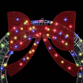 vidaXL Στεφάνι με 150 LED Πολύχρωμο 120 cm Ακρυλικό