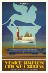 Αναπαραγωγή Vintage Travel Poster (Venice / Orient Express)