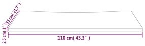 ΕΠΙΦΑΝΕΙΑ ΓΡΑΦΕΙΟΥ ΛΕΥΚΗ 110X55X2,5 ΕΚ. ΑΠΟ ΜΑΣΙΦ ΞΥΛΟ ΠΕΥΚΟΥ 824436