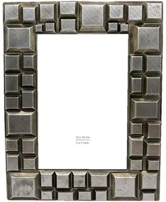 Κορνίζα Kevan 031150 13x18cm Silver Γυαλί,Polyresin