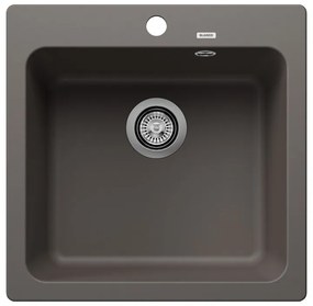 Blanco Naya 5 Volcano Grey Silgranit® PuraDur® Γρανιτένιος Ένθετος Νεροχύτης 51,5x51cm
