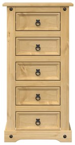 vidaXL Κομοδίνο Corona 53x39x103 εκ. από Μασίφ Ξύλο Πεύκου