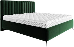 Επενδυμένο κρεβάτι Morris-180 x 200-Prasino Skouro