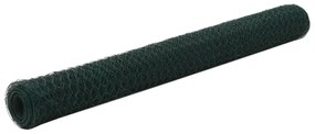 Συρματόπλεγμα Εξάγωνο Πράσινο 25x1,2 μ. Ατσάλι με Επικάλυψη PVC