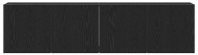 vidaXL Ντουλάπια Τηλεόρασης 2 τεμ. Μαύρο Δρυς 160x30x41 εκ. από Τεχνητό Ξύλο