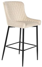 Σκαμπό DKD Home Decor Μαύρο Μπεζ Μέταλλο 58,5 x 48,5 x 96,5 cm 48 x 55 x 100 cm 48 x 55 x 96,5 cm
