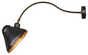 Φωτιστικό Τοίχου Ren HL-127-1W 77-3193 65x19x24cm 1xE27 60W Grey-Bronze Homelighting