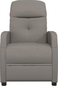 vidaXL Πολυθρόνα Ανακλινόμενη Taupe Υφασμάτινη