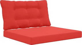 vidaXL Μαξιλάρι Καναπέ Εξωτερικού Χώρου 2 pcs Κόκκινο Πολυεστέρας