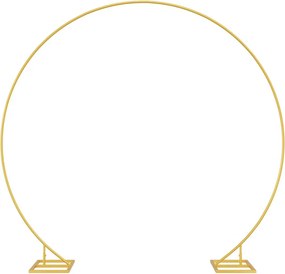 vidaXL Μοναδική Αψίδα Γάμου Χρυσό 220 x 45 x 200 εκ. Ατσάλι