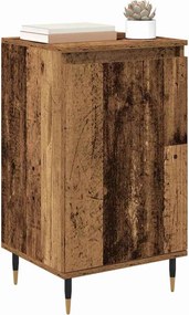 vidaXL Πλαϊνό γραφείο 2 pcs Παλιό Ξύλο 40 x 35 x 70 εκ.