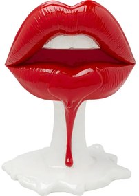 Διακοσμητικό Επιτραπέζιο Hot Lips Κόκκινο/Λευκό 20,5x14x25,5 εκ. - Λευκό