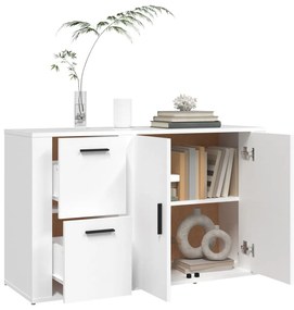 vidaXL Ντουλάπι Λευκό 100 x 33 x 59,5 εκ. από Επεξεργασμένο Ξύλο