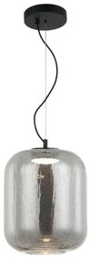 Κρεμαστό Φωτιστικό Οροφής LED 13W Γυαλί Φ23cm Kiva Viokef 4318601 Φιμέ/Smoke