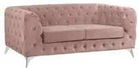 ΚΑΝΑΠΕΣ 2ΘΕΣΙΟΣ ALBERT Τ.CHESTERFIELD ΣΑΠΙΟ ΜΗΛΟ ΒΕΛΟΥΔΟ HM3129.05 180Χ88Χ74Υεκ.