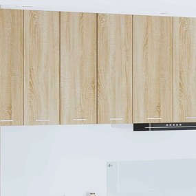 vidaXL Κρεμαστό ντουλάπι Σομόνα Δρυς και Λευκό 30 x 31 x 80 εκ.