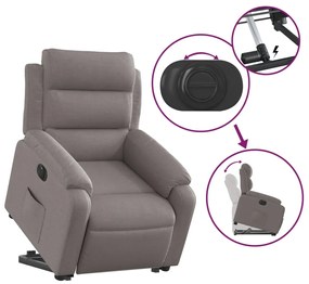 vidaXL Πολυθρόνα Ηλεκτρική Ανακλ.Taupe Υφασμάτινη