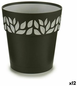 Αυτοποτιστικη Γλάστρα Stefanplast Cloe Ανθρακί Πλαστική ύλη 19 x 19 x 19 cm (12 Μονάδες)