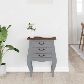 vidaXL Κομοδίνο 48 x 35 x 64 εκ. από Μασίφ Μαόνι