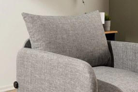 1-Seat Sofa-Bed Saga Single - Light Grey Light Grey