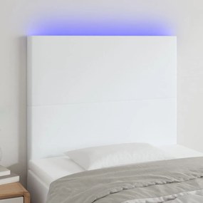 Κεφαλάρι Κρεβατιού LED Λευκό 100x5x118/128 εκ 3122229