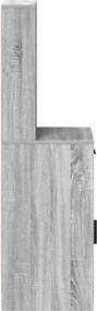 vidaXL Highboard Γκρίζο Σονομα 41 x 40 x 135 εκ Επεξεργασμένο Ξύλο