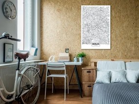 Πίνακας - Map of Berlin (1 Part) Vertical - 80x120