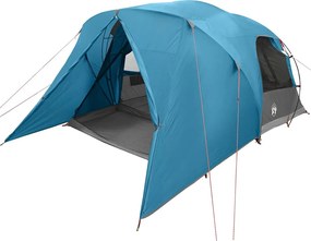 vidaXL Σκηνή Dome 4 Ατόμων με στέγη Μπλε 455 x 252 x 178 εκ